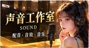 声音工作室与创作者日志原创故事主题视觉